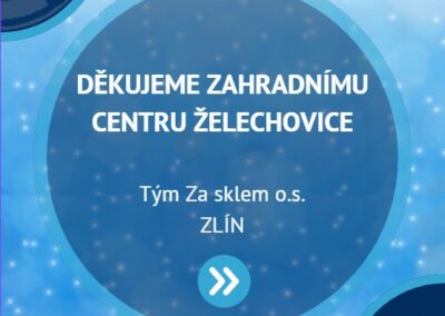 Poděkování Zahradnímu centru Želechovice